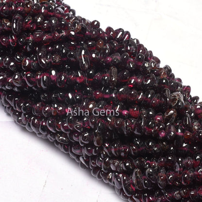 34 Inch Strand Natural Garnet Gemstone Uncut Chips Raw Nuggets Smooth Beads,Fine Quality Hyderabadi Garnet Chips Garnet Bead Uncut Chip SALE