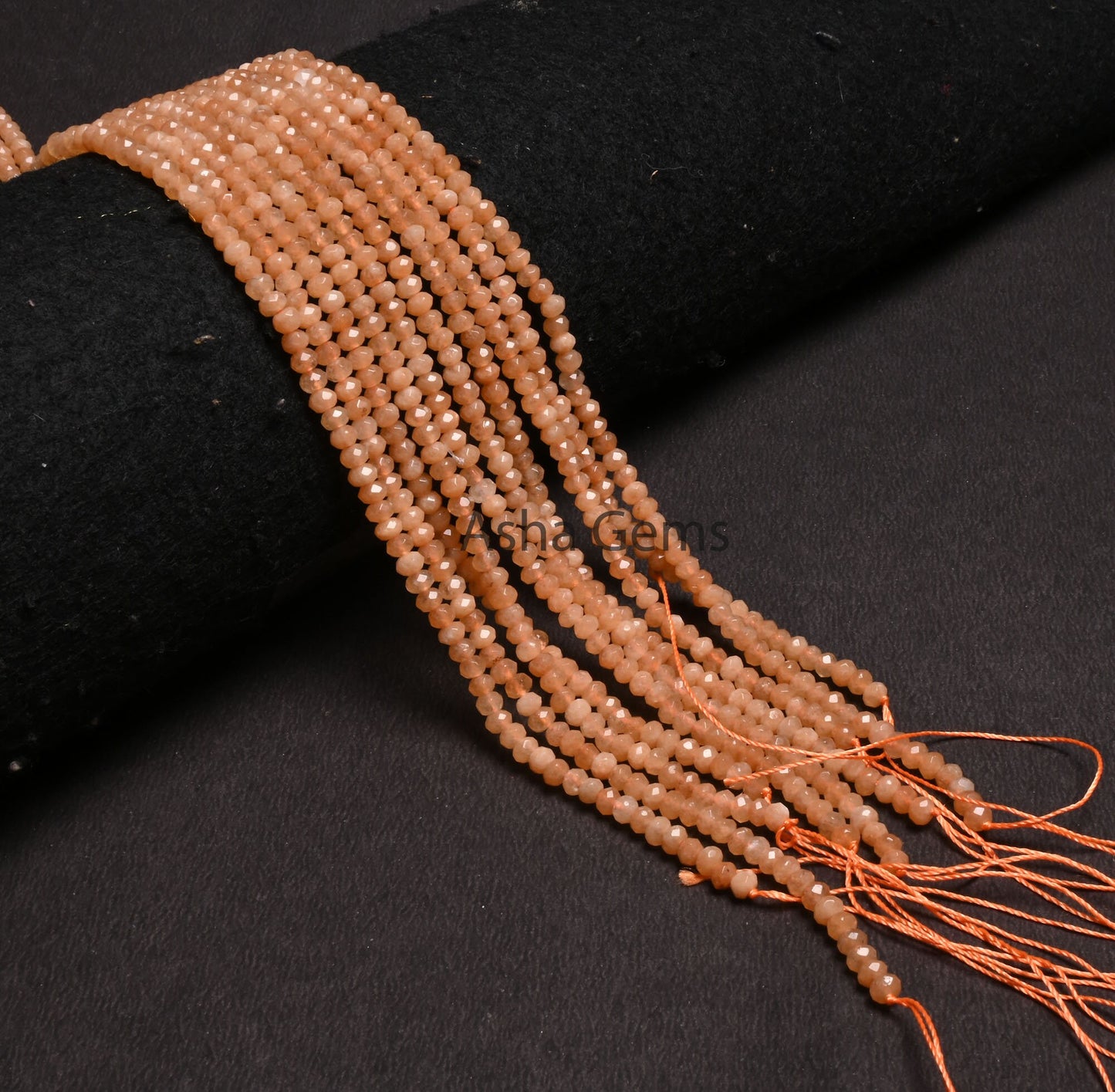 Beautiful Peach Jade Quartz faceted Rondelle Shape Loose Beads,13.5" Fine Peach Jade Quartz machine cut Bead,4.5 mm jade Beads Jewelry Craft (AG 15201)