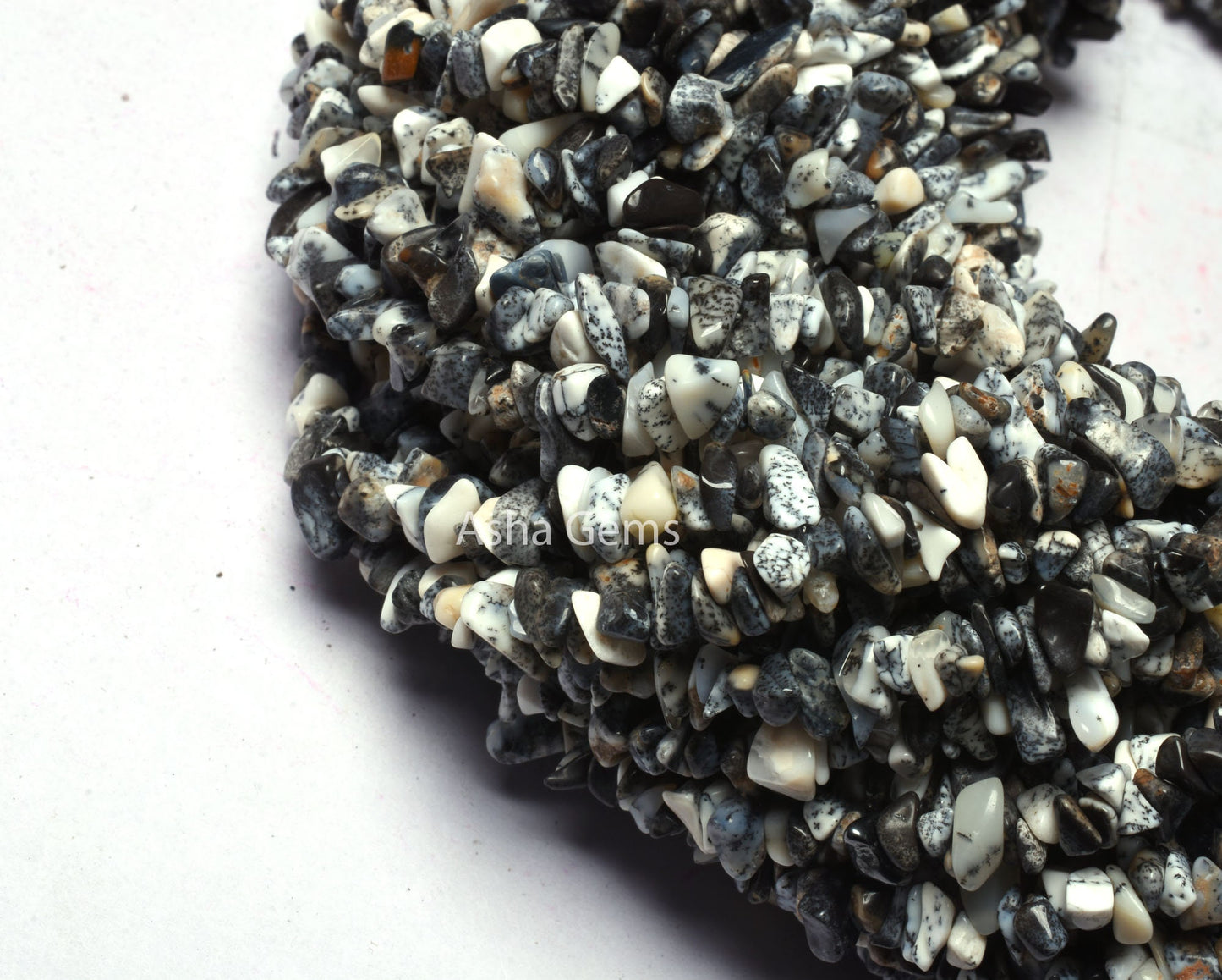 34" Strand Natural Dendrite Opal Uncut Chips Beads,Opal Smooth Raw Rough Beads, Fine Dendritic Opal uncut Polish Nugget Unshape Bead Jewelry
