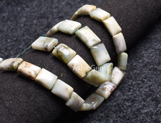 15"Strand Natural Chrysoprase Smooth Chiclet Beads, Chrysoprase Beads, Chrysoprase Plain Handmade Rectangle Gemstone Loose Bead Jewelry SALE