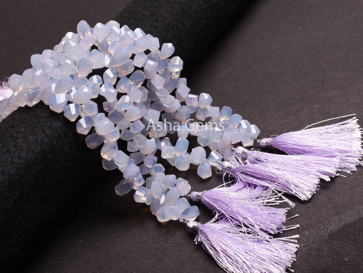 Lavender Quartz Fancy Twisted Drop Beads,8"Strand Purple Lavender Quartz Faceted Teardrop Gemstone Briolette Bead, Lavender Quartz Bead SALE