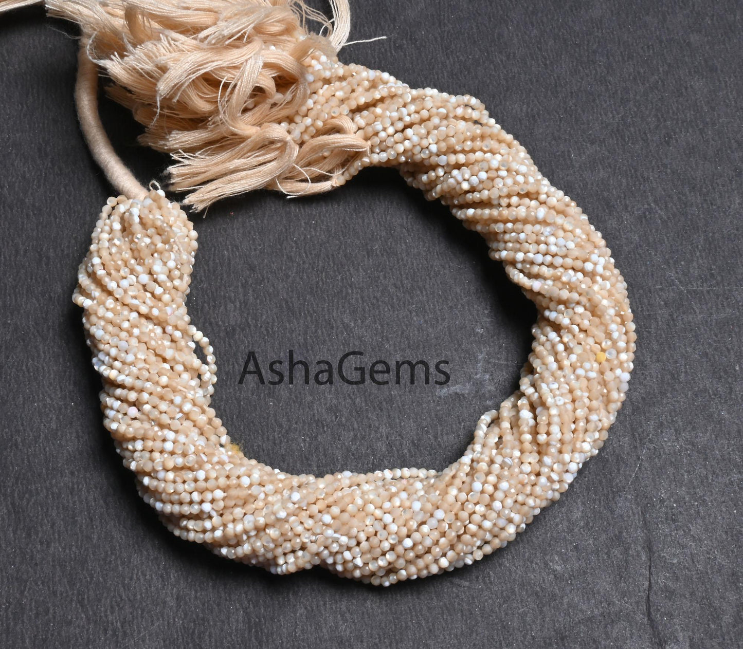 Beautiful AAA Mother Of Pearl Faceted Rondelle Beads 2 mm MOP Micro Cut Bead Gemstone Natural Mother Of Pearl Beads Machine Cut Bead Jewelry