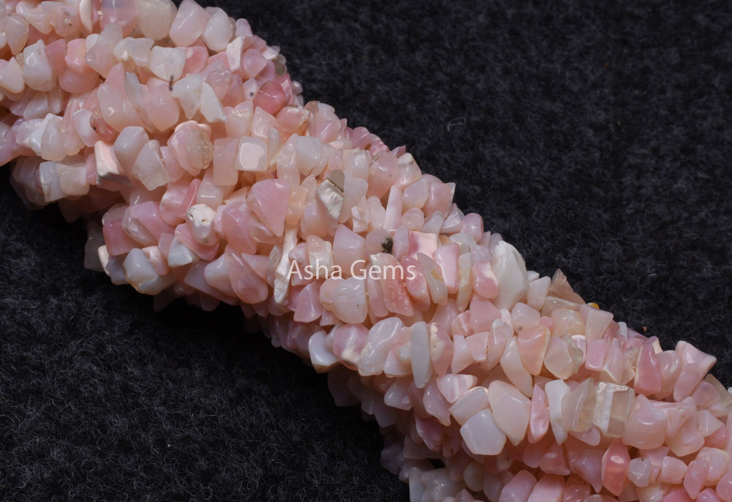 34" Strand Pink Opal Uncut Chips Raw Gemstone Beads, Fine Quality Opal Rough Smooth Raw Beads Uncut Chips, Pink Opal Bead Jewelry Craft Sale
