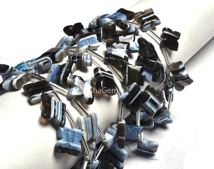 Amazing Blue Boulder Opal carving Flower Shape Gemstone Beads,7.5" Strand Boulder Opal Carve Fancy Beads, Blue Opal Handmade Carved Beads