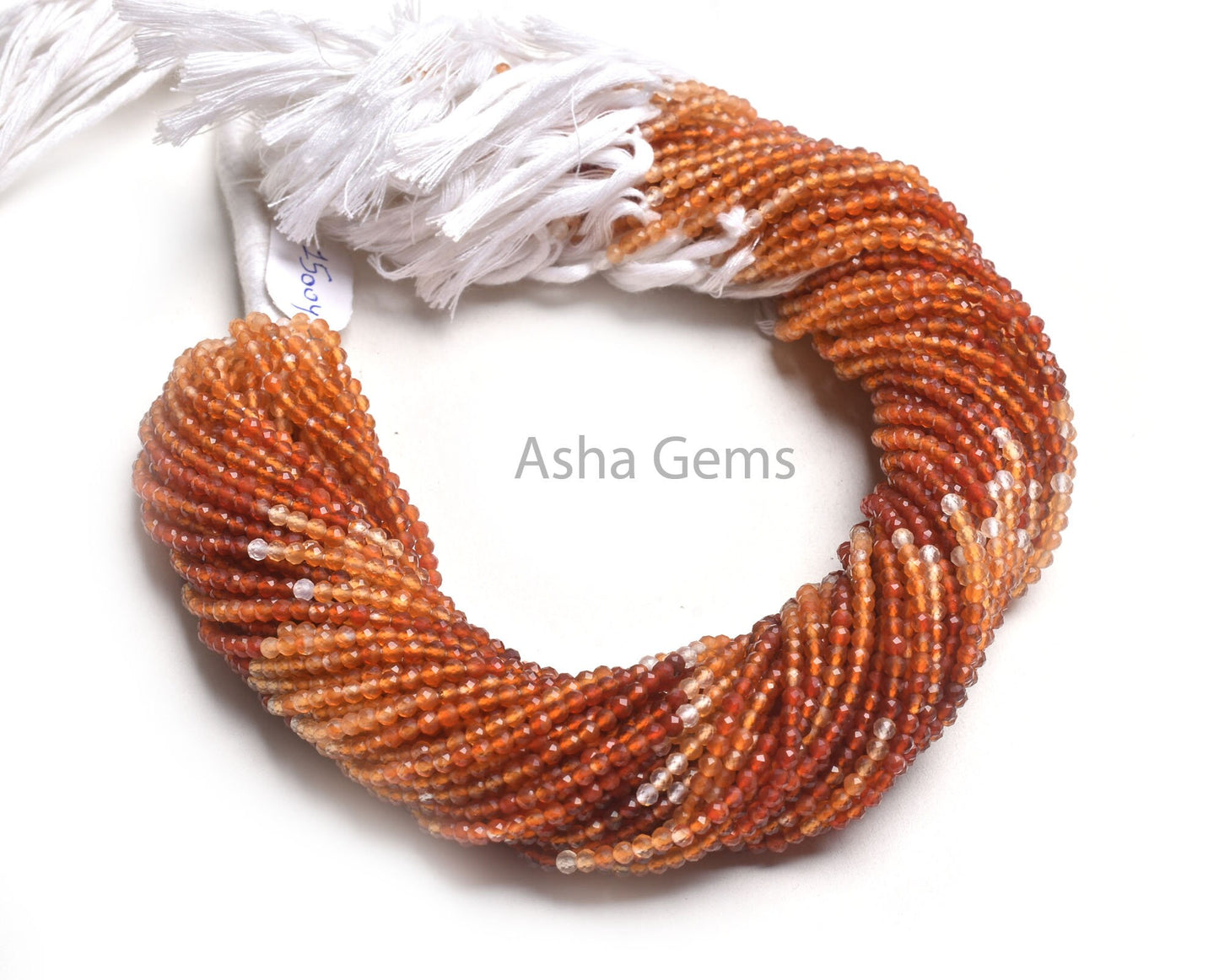 3 mm Beautiful Carnelian Micro Cut Round Faceted Gemstone Beads Fine Quality Shaded Orange Red Carnelian Machine Cut Bead Carnelian Jewelry