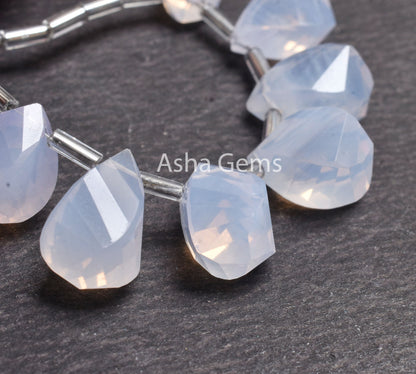 Beautiful Light Purple Lavender Quartz fancy Twisted Drop Faceted Beads, AAA Natural Lavender Quartz Teardrop Side Drill Gemstone Bead Craft