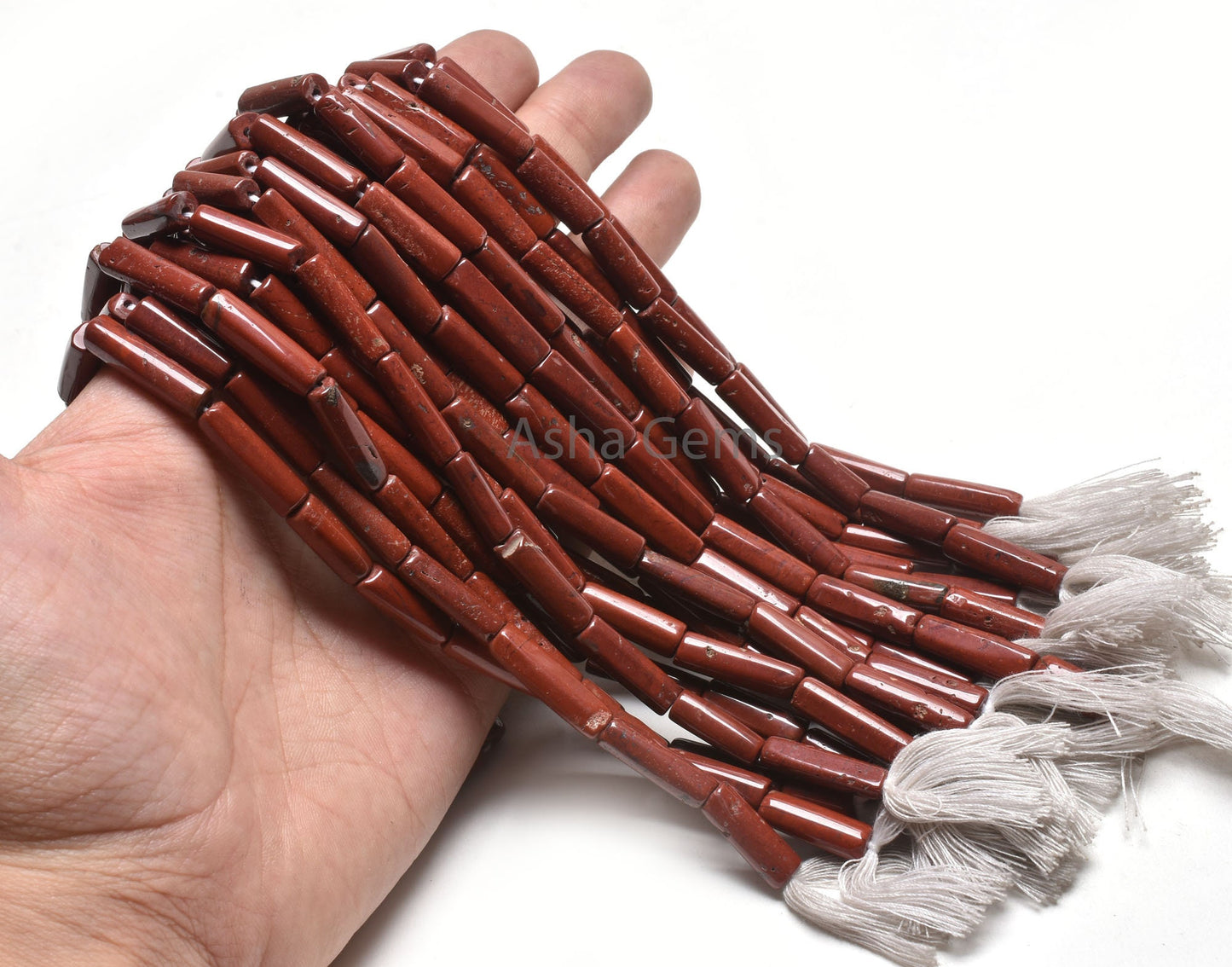 8" Beautiful Red Jasper Fancy Long pipe shape Beads,5-17mm Natural Jasper smooth Pipe gemstone beads, Jasper Tube Bead Jewelry making Craft