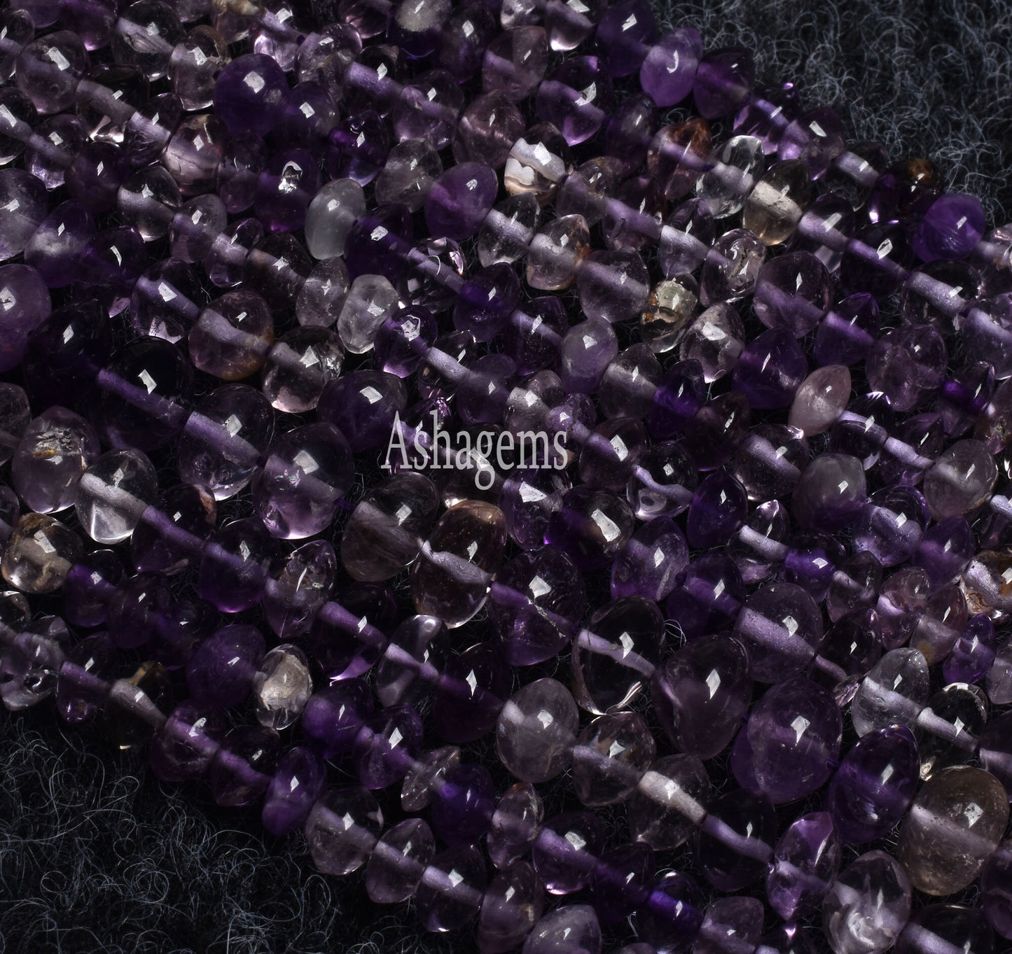 Shaded Purple Amethyst Smooth Button Shape Beads,13" Strand Amethyst Beads Gemstone Button Shape Handmade Beads, Amethyst Beads For Jewelry