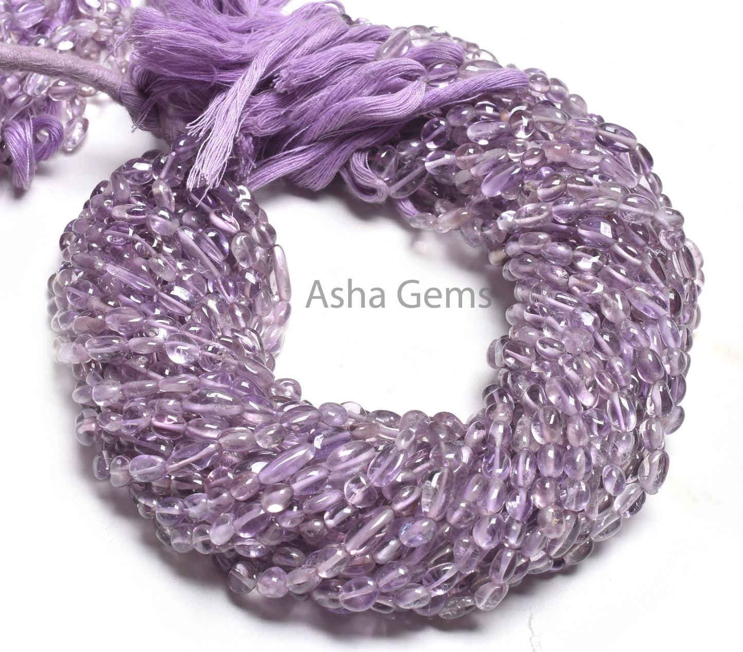 13" Beautiful Pink Amethyst Smooth Nugget Shape Bead,5-8.5mm Fine Pink Amethyst Tiny Tumble Straight Drill handmade Beads Jewelry handicraft