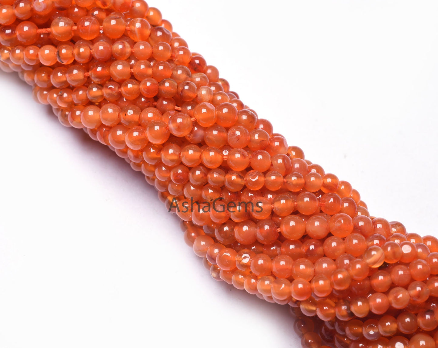 Beautiful Orange Carnelian Smooth Round Shape Beads, 13" Strand, Natural AAA Carnelian Smooth Round Ball Gemstone Beads, Carnelian Bead