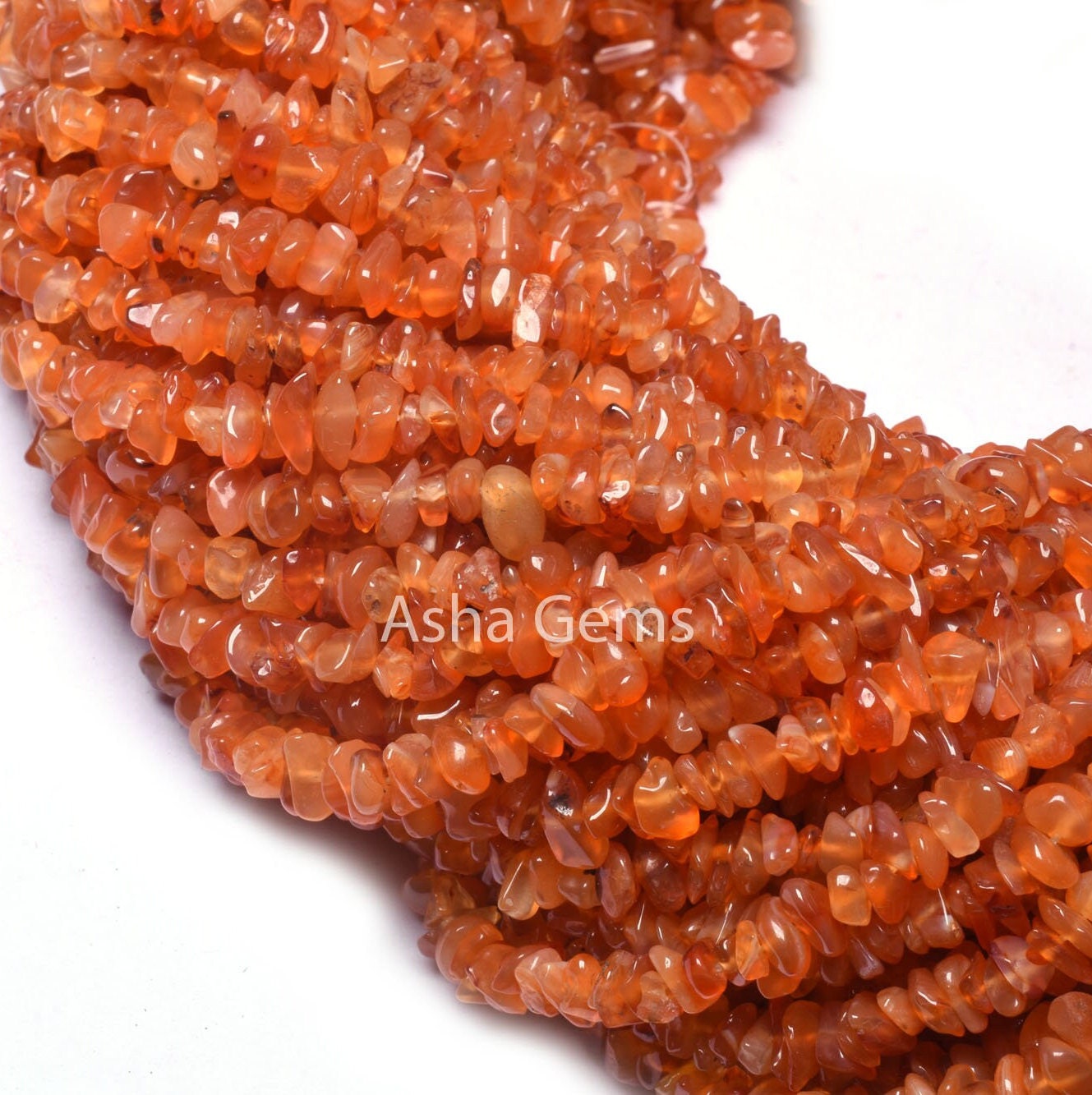 Carnelian Smooth raw Uncut Chip Gemstone Beads, Orange-Red Carnelian Plain Uneven Small Chip Beads Carnelian raw Rough Beads Jewelry Crafts