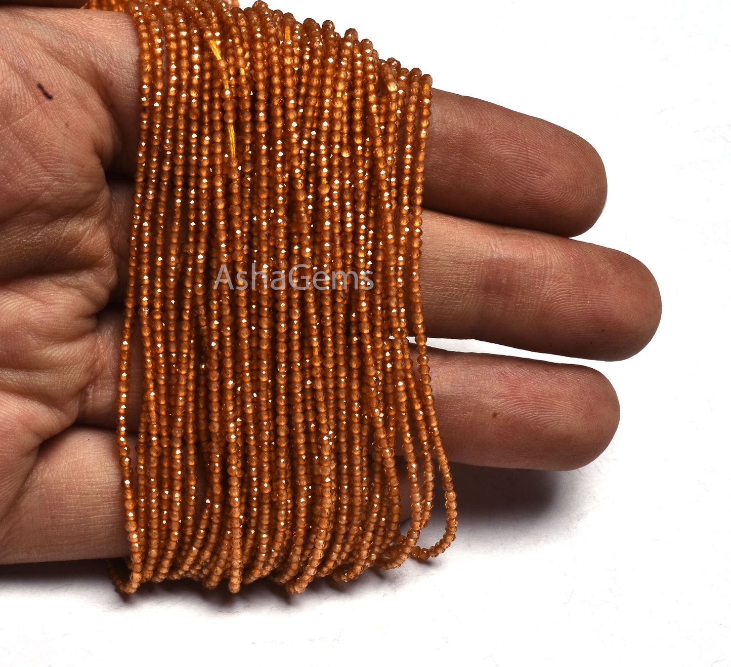 Rare Spessartite garnet Micro Faceted Rondelle Gemstone Beads,1.6 mm Fanta Garnet Machine Cut Bead,13" AAA Orange Garnet Beads For Necklace
