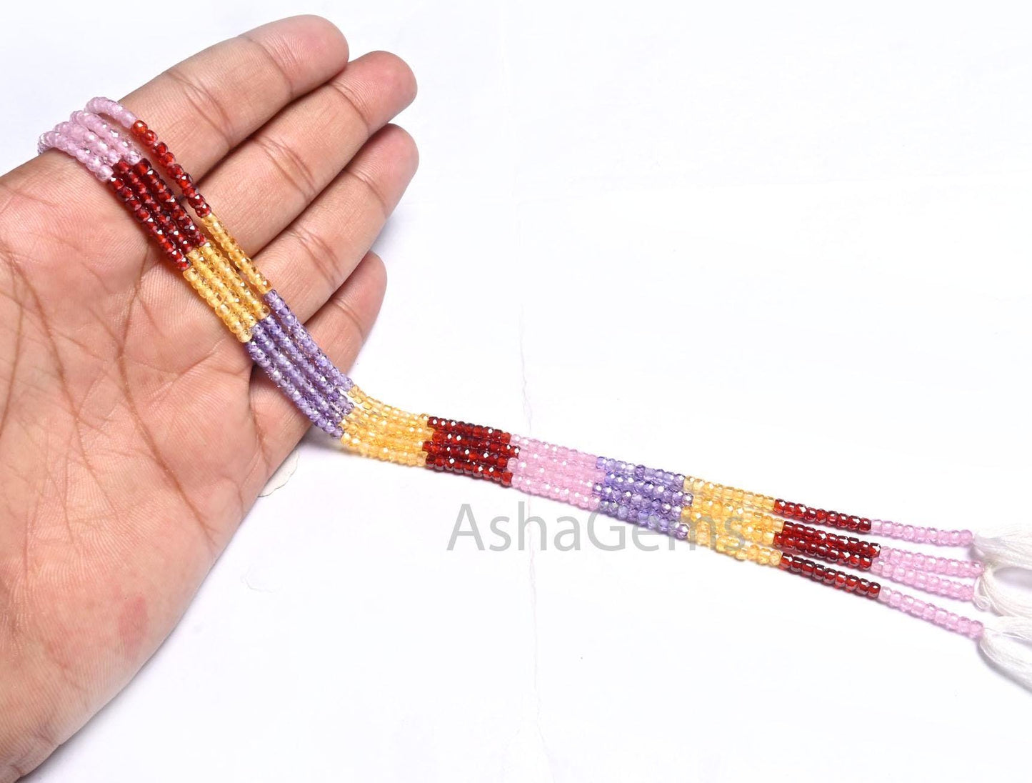 13" Strand Zircon Micro Faceted Beads Beautiful Multi Color Zircon Faceted Beads,3mm Cubic zirconia Rondelle Beads, For Jewelry Making Craft