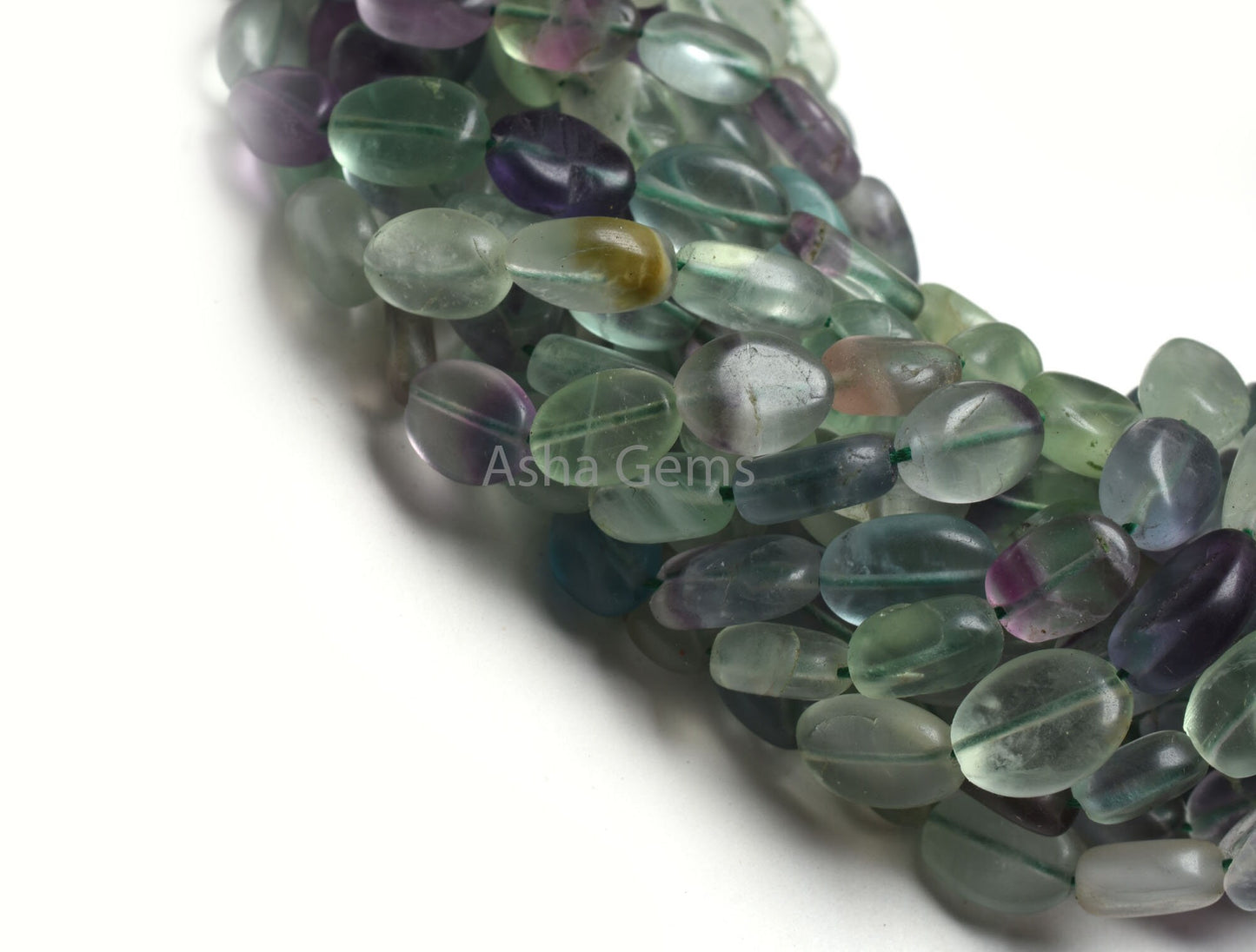 Fine Shaded Green Fluorite Oval Smooth Handmade Beads,12.5" Natural Fluorite Straight Drill Plain Oval Gemstone Beads, Fluorite Bead Jewelry