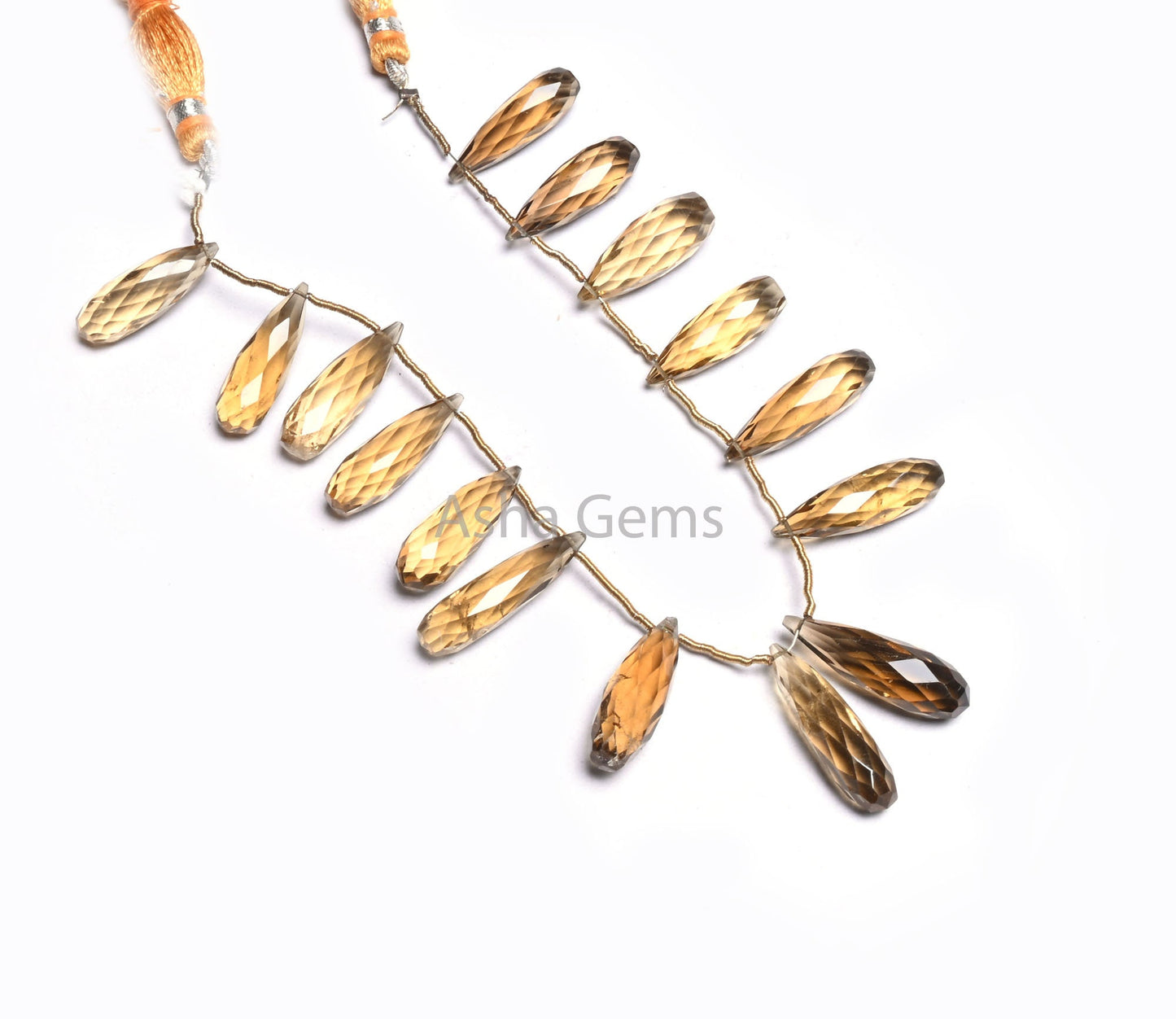 Fine Bear Quartz Fancy Long Drops Faceted Gemstone Beads,6.5-23 mm Natural Bear Quartz Side Drill Teardrop Briolette Bead Jewelry Craft SALE