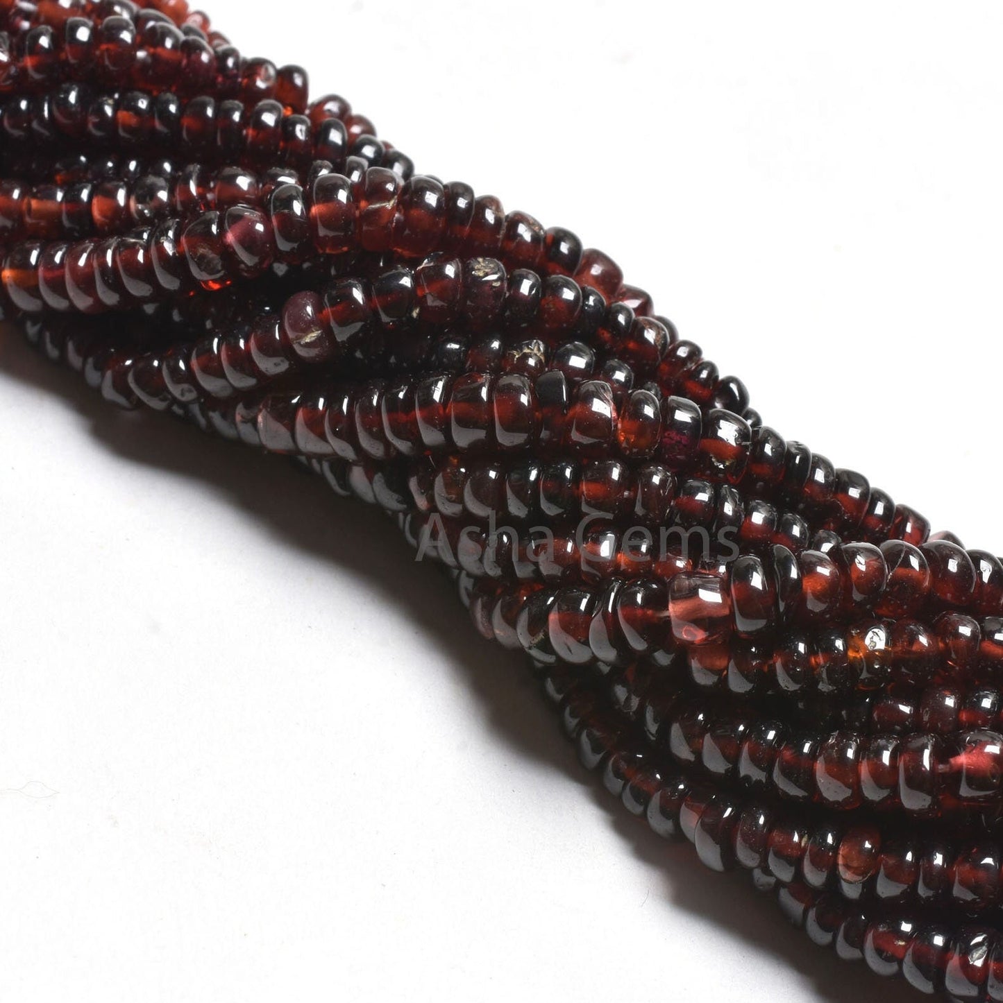 Natural Red Garnet Smooth Rondelle Beads,16 inch Strand Garnet Beads, Garnet Plain handmade Gemstone Beads Jewelry Makings Handicraft SALE