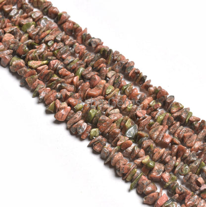 34 Inch Strand Unakite Uncut Chip Beads, Natural Unakite Smooth Raw Rough Uneven Nugget Tiny Gemstone Beads, Unakite Bead Jewelry Craft SALE