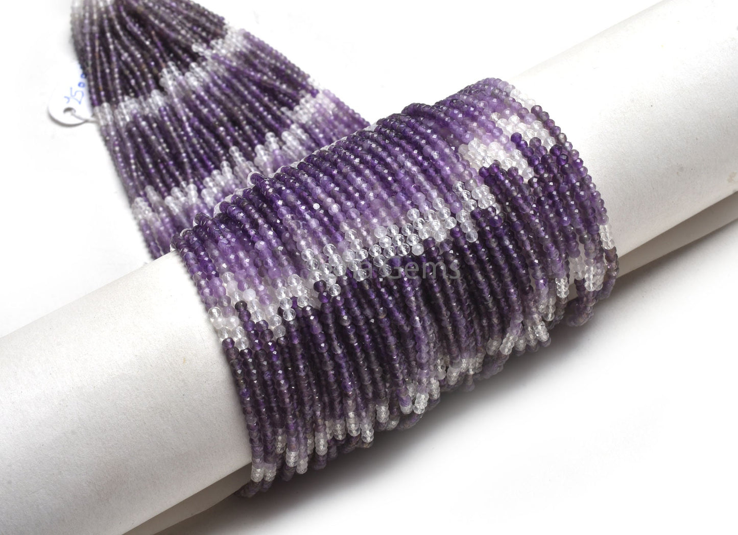 3 mm Natural Amethyst Faceted Micro Cut Faceted Beads, Shaded Purple Amethyst Machine Cut Gemstone Beads, amethyst Bead Jewelry Makings SALE