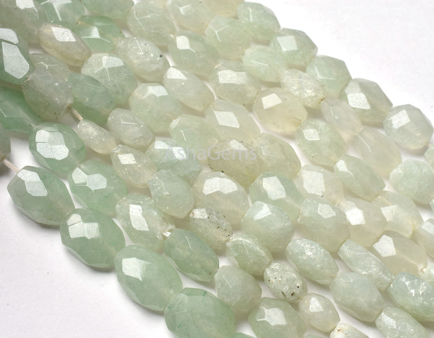 Green Aventurine Faceted Oval Shape Beads,13" Strand Shaded Aventurine Hand Cut Oval Gemstone Beads, Natural Margaj Beads Handmade For Craft