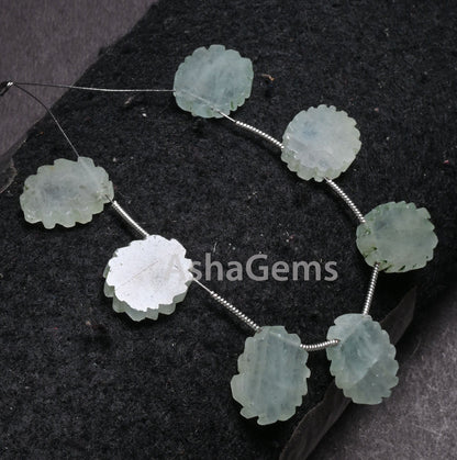 Beautiful Green Aventurine Fancy Flat Slice carving Gemstone Beads, Natural Aventurine Uneven Rough Slice handmade Carved Bead Jewelry Craft