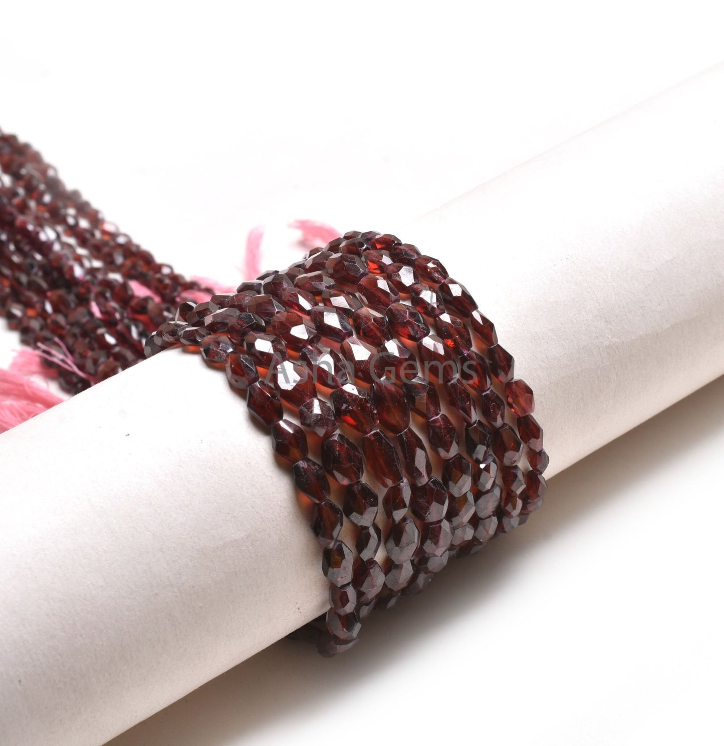Beautiful Garnet Indian Cut Oval Briolette Beads, Natural Red Garnet Faceted Oval Straight Drill Gemstone Bead, Garnet Beads Jewelry Crafts