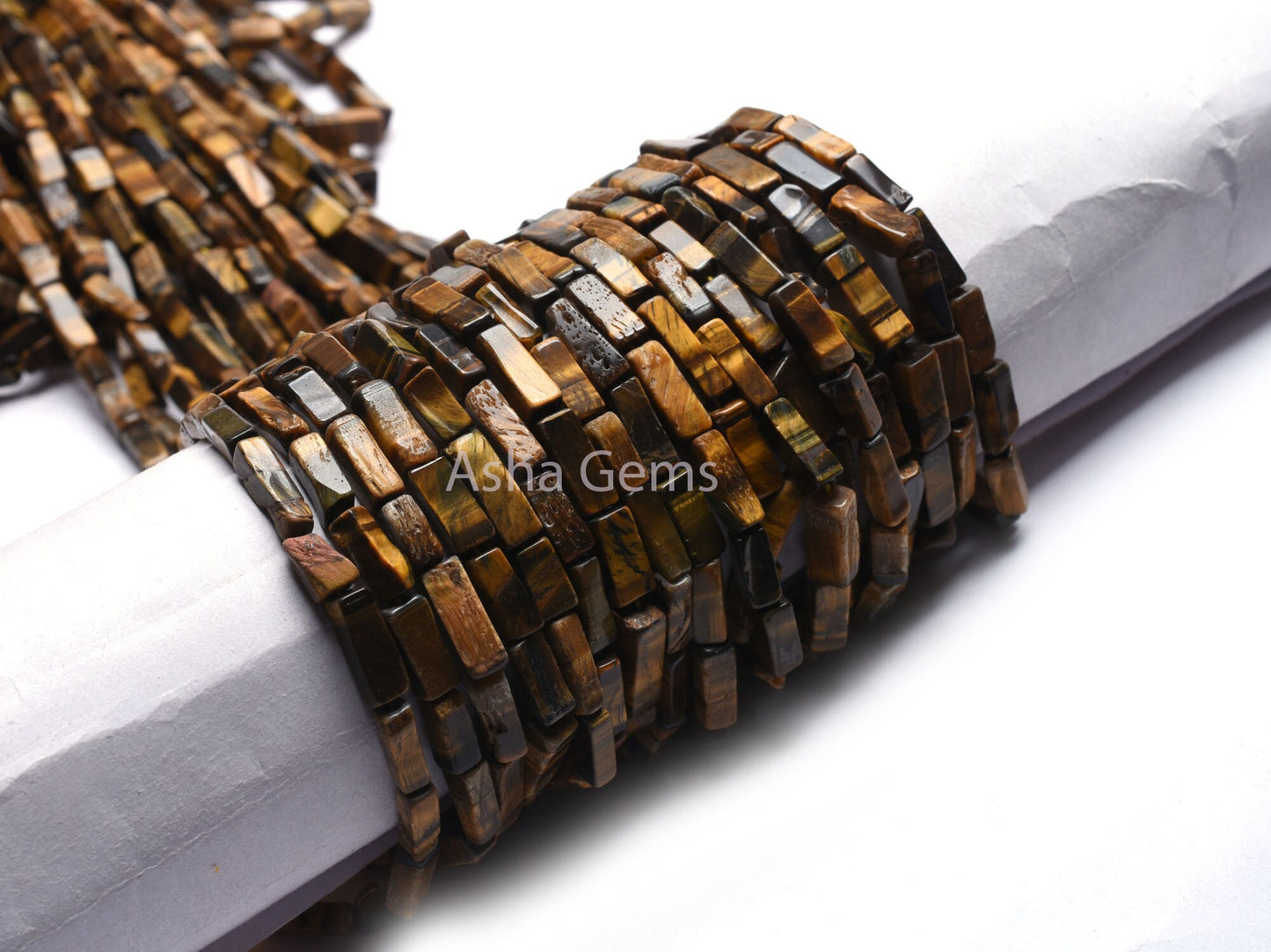 Beautiful Yellow Brown Tiger Eye Smooth Rectangle shape Gemstone Beads, Natural Tiger Eye Handmade Uneven Fancy Beads,13" Strand tiger Bead