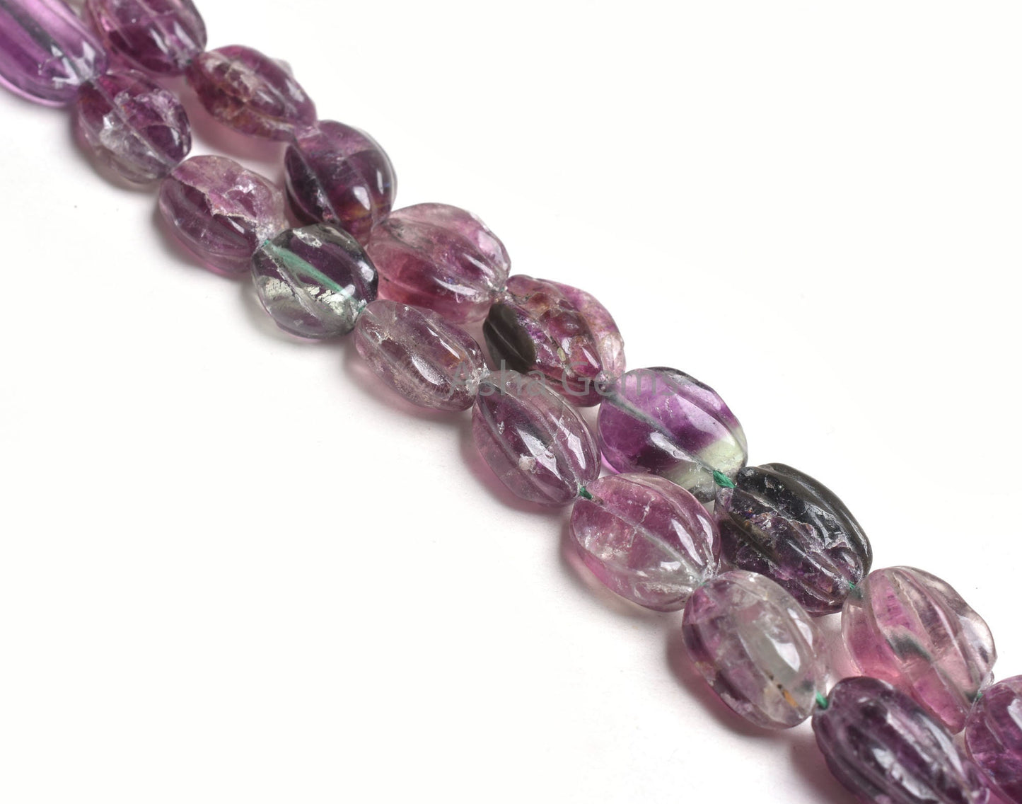 Natural Purple Fluorite Carved Oval Shape Beads,18" Strand Fluorite Purple Carving Oval Beads, Fluorite Carve Beads Fancy Jewelry Craft SALE