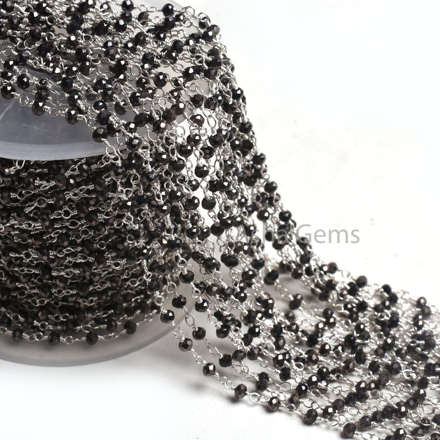 Beautiful Copper Pyrite Hydro Faceted Rondelle Beads Rosary Chain,3 mm Silver Plated Wire Wrapped Handmade Chain For Necklace Jewelry Making