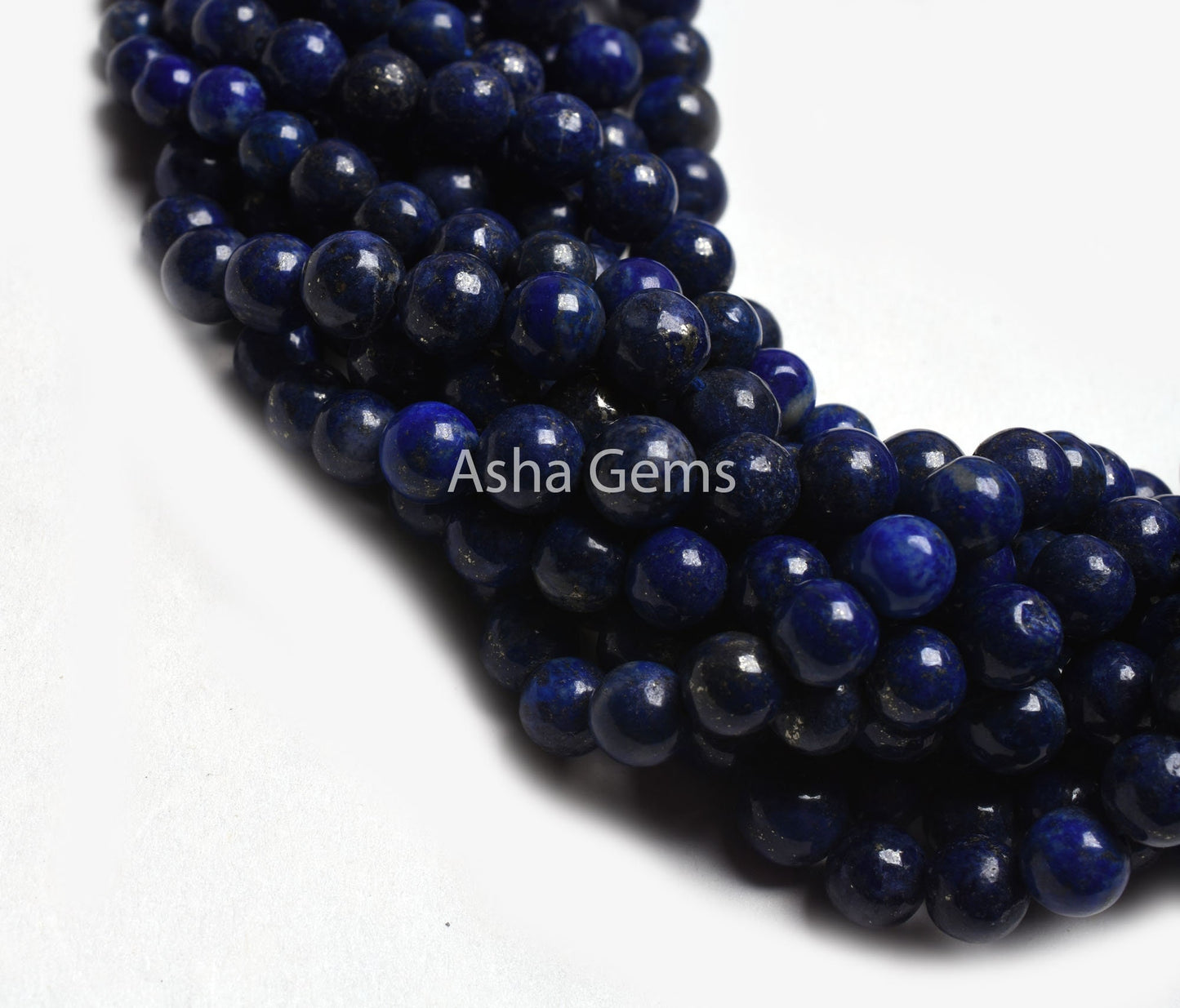 Natural Blue Lapis Smooth Round Ball Gemstone Beads,13" Strand Fine Lapis Lazuli Beads, Lapis Plain Round Shape Bead Jewelry Handicraft SALE