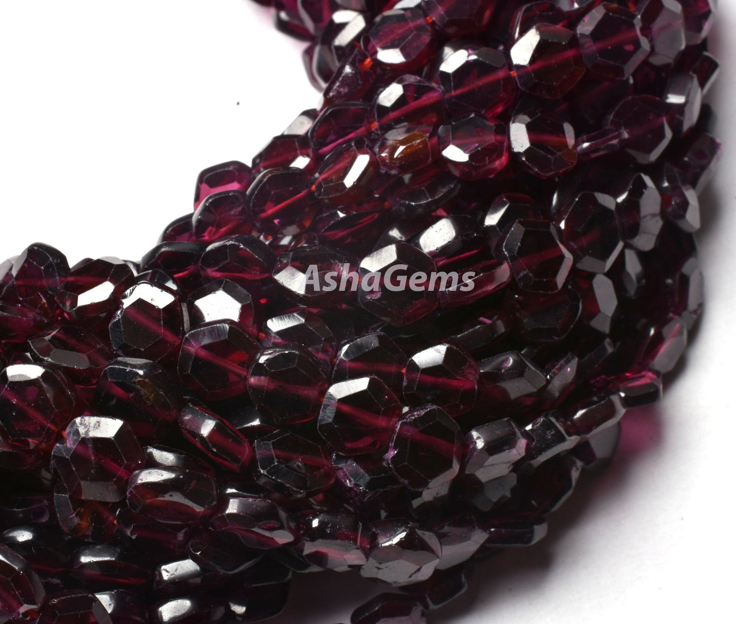 Beautiful Garnet Faceted Hexagon Shape Gemstone beads,13" Strand Natural Red Garnet Table Cut Flat Hexagon Beads, Garnet Fancy beads Jewelry