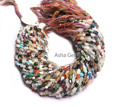 Beautiful Multi Disco Smooth Nugget Shape Gemstone Loose Beads, Multi Color Nuggets Beads, Disco Smooth Tumble Beads For Jewelry Crafts SALE (AG 22272)