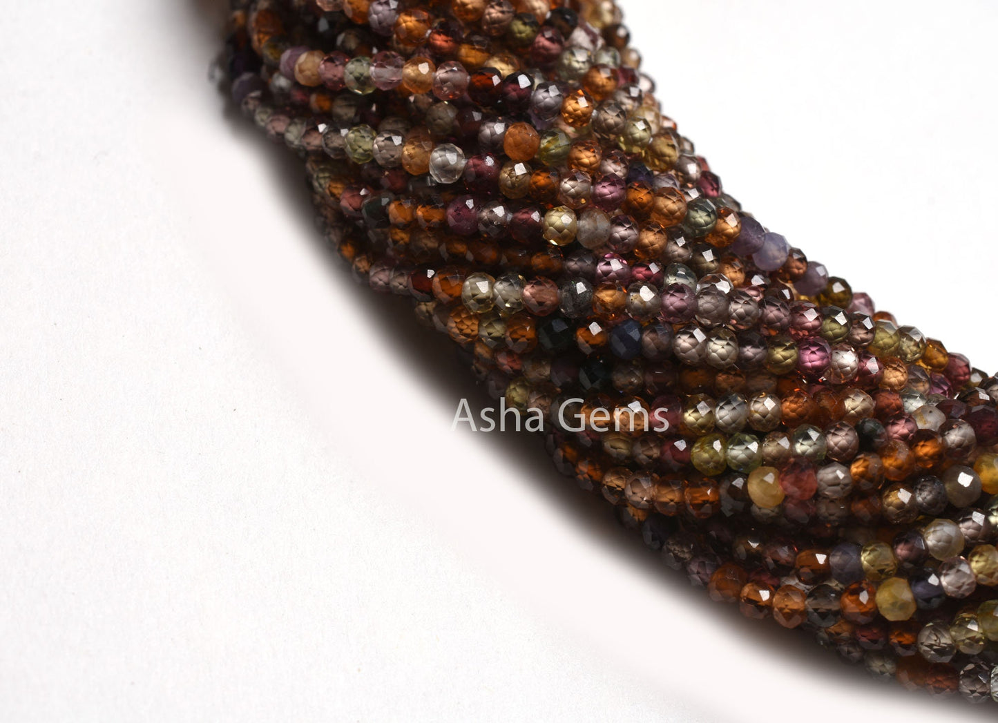 2.75 mm Tundra Sapphire Faceted Micro Cut Beads,13"Strand Real Multi sapphire Machine Cut Rondelle Gemstone Bead, Multi Disco sapphire Beads