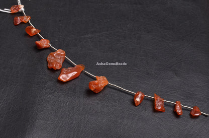 Beautiful Mexican Fire Opal Smooth Nugget Beads Natural Mexican Opal Rough shape Gemstone Beads, Red Opal Fancy Shape Uneven Beads Jewelry