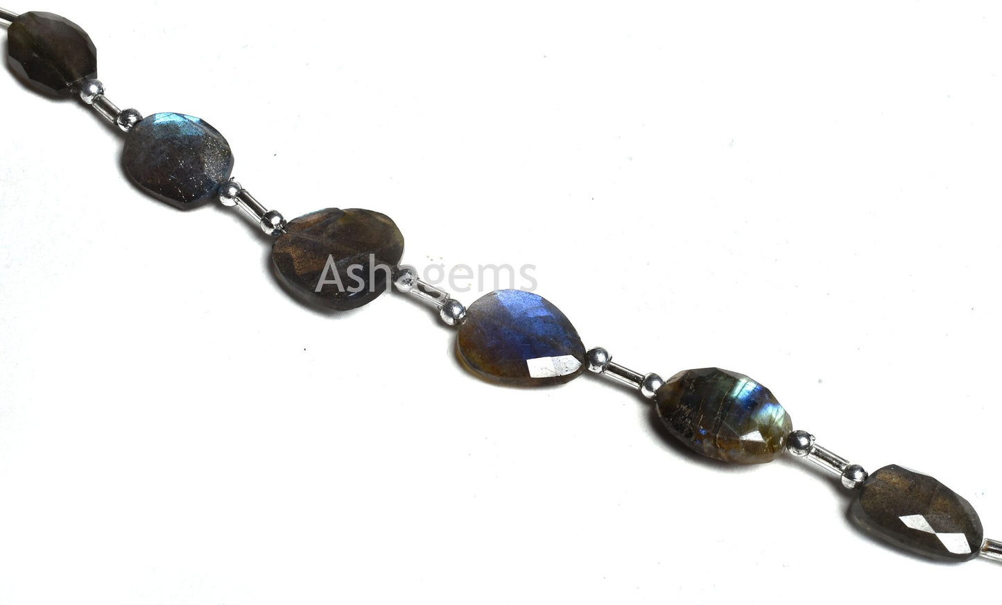 Fine labradorite Faceted Flat Nugget Beads, Blue Flash Labradorite Uneven Shape Briolette Beads, Blue Fire Black Rainbow Fancy Beads Jewelry