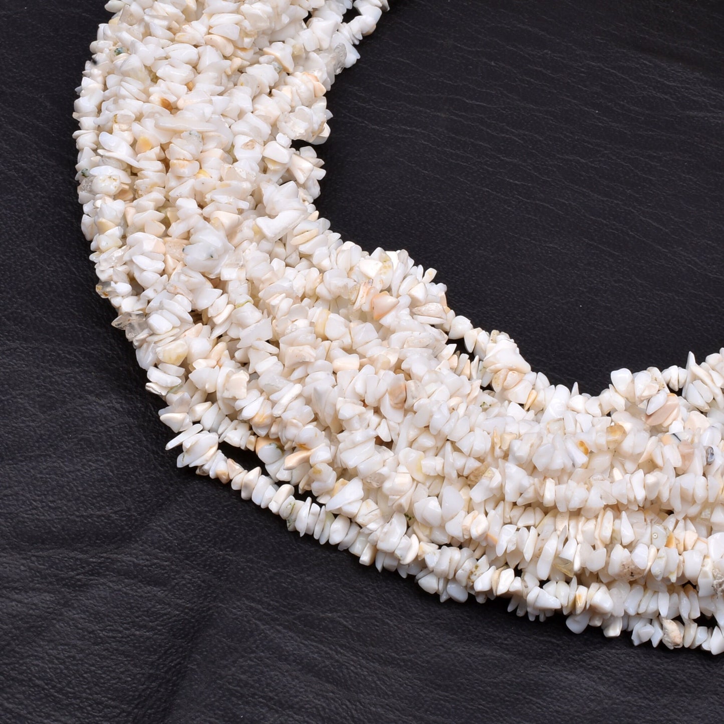 White Opal Uncut Chips Raw Gemstone Beads,34"Strand Natural White Opal Uncut Beads Fine Quality Opal Nuggets Rough Smooth Raw Beads Jewelry