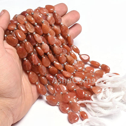 Beautiful Pink Quartz Smooth Pear Shape Gemstone handmade Beads,9" Quartz Fancy Teardrop Straight Drill Beads Jewelry making handicraft SALE