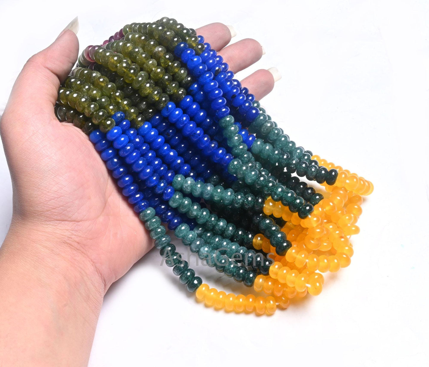 Beautiful Multi Color jade Quartz Smooth Rondelle Gemstone Loose Beads,8mm Rainbow Disco Color Quartz mix Shaded Colorful Beads Jewelry SALE (AG 12317)