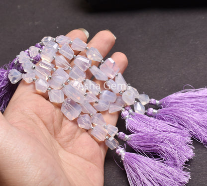Fine Quality Rare Lavender Quartz Faceted Nugget Shape Beads, Purple Lavender Quartz Beads Gemstone faceted Nugget Bead Jewelry Making Craft