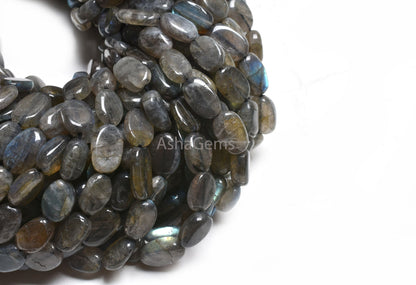 12.5" Strand Labradorite Smooth Handmade Nugget Gemstone Beads,8-12 mm Natural Fire Labradorite Uneven Tumble Shape Beads Jewelry Craft SALE
