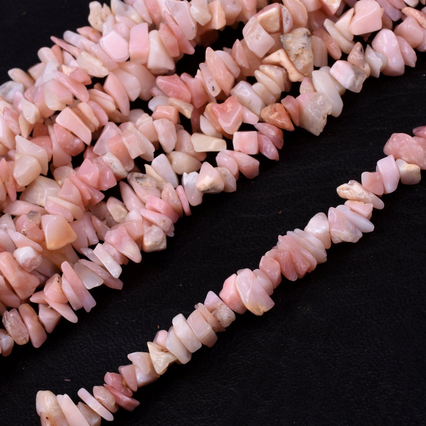 34" Strand Pink Opal Uncut Chips Raw Gemstone Beads, Fine Quality Opal Rough Smooth Raw Beads Uncut Chips, Pink Opal Bead Jewelry Craft Sale