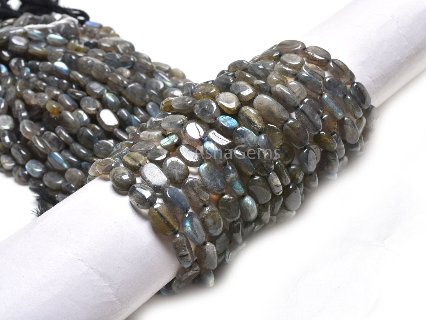12.5" Strand Labradorite Smooth Handmade Nugget Gemstone Beads,8-12 mm Natural Fire Labradorite Uneven Tumble Shape Beads Jewelry Craft SALE