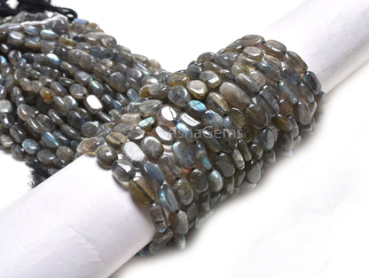 12.5" Strand Labradorite Smooth Handmade Nugget Gemstone Beads,8-12 mm Natural Fire Labradorite Uneven Tumble Shape Beads Jewelry Craft SALE