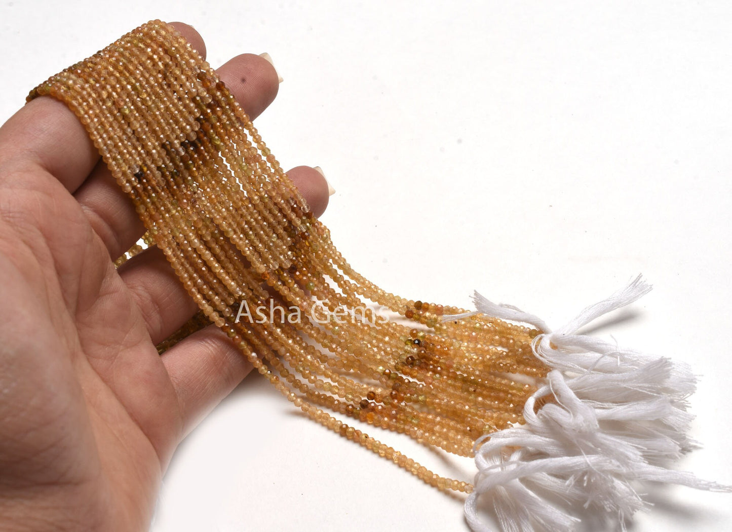 AAA Natural Yellow Tourmaline Faceted Micro Cut Beads,2.5mm Rare Shaded Yellow Tourmaline Machine Cut Rondelle Gemstone Bead Tourmaline SALE