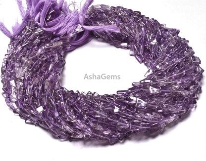 Beautiful Pink amethyst Smooth Triangle Shape Beads,13 Inch Strand Pink amethyst Beads, Amethyst Plain Handmade Fancy Gemstone Beads Jewelry