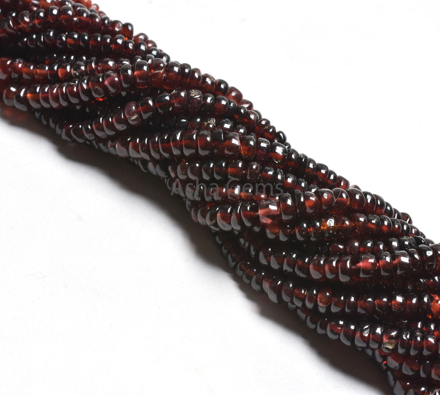 Natural Red Garnet Smooth Rondelle Beads,16 inch Strand Garnet Beads, Garnet Plain handmade Gemstone Beads Jewelry Makings Handicraft SALE
