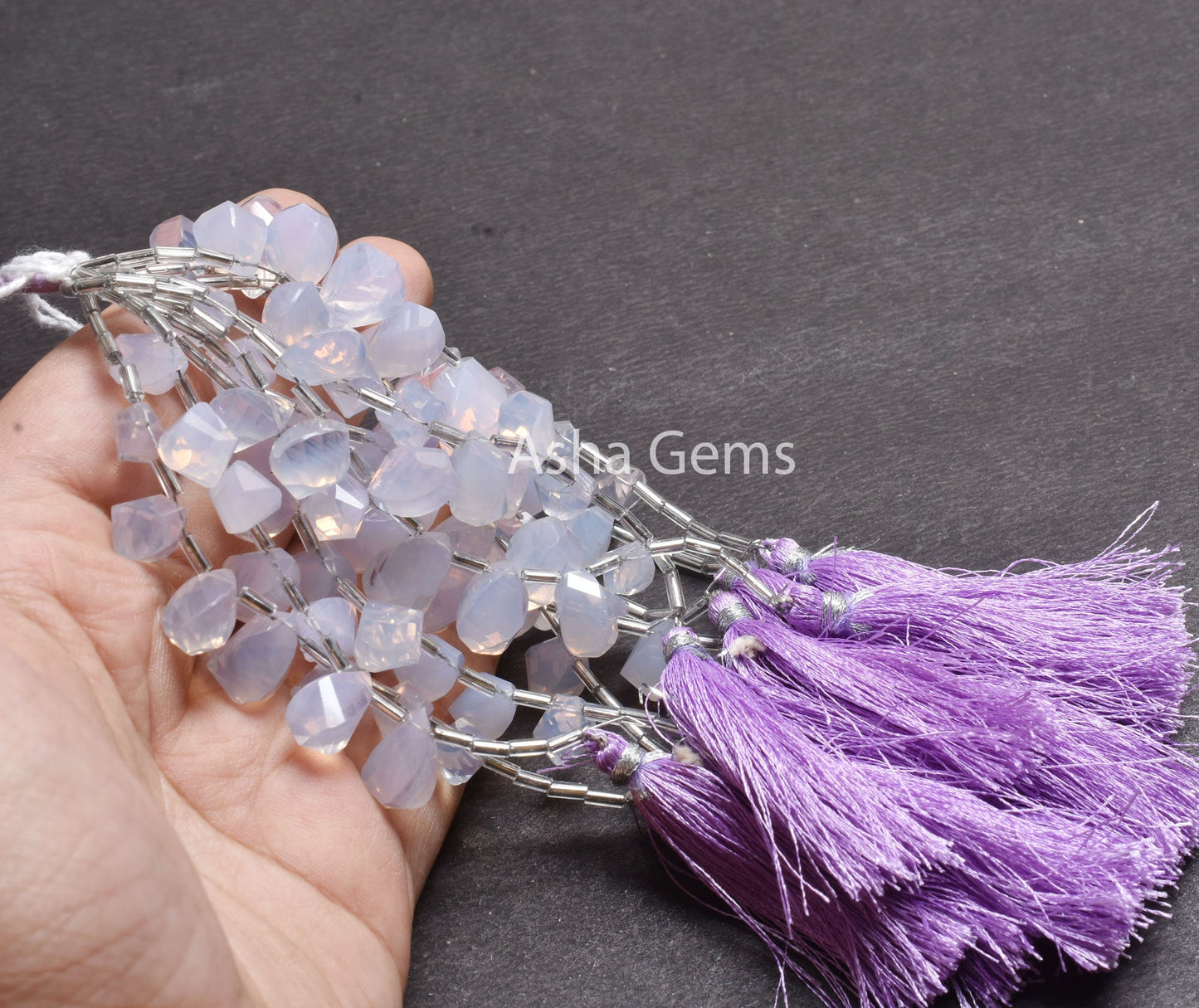 AAA Purple Lavender Quartz Twisted Drop Shape Beads, Natural Lavender Quartz Faceted Teardrop Fancy Gemstone Lavender Quartz Beads Jewelry