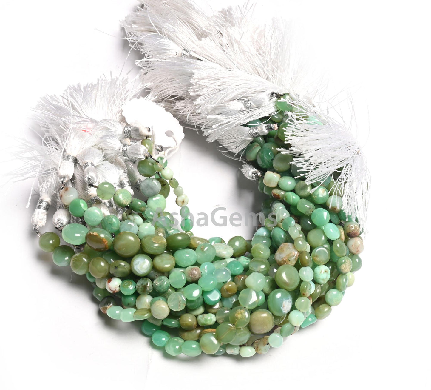 Natural Chrysoprase Smooth Coin Shape Gemstone Loose Beads,8"Shaded Green Chrysoprase Handmade Coin, Bio chrysoprase Bead Jewelry Craft SALE