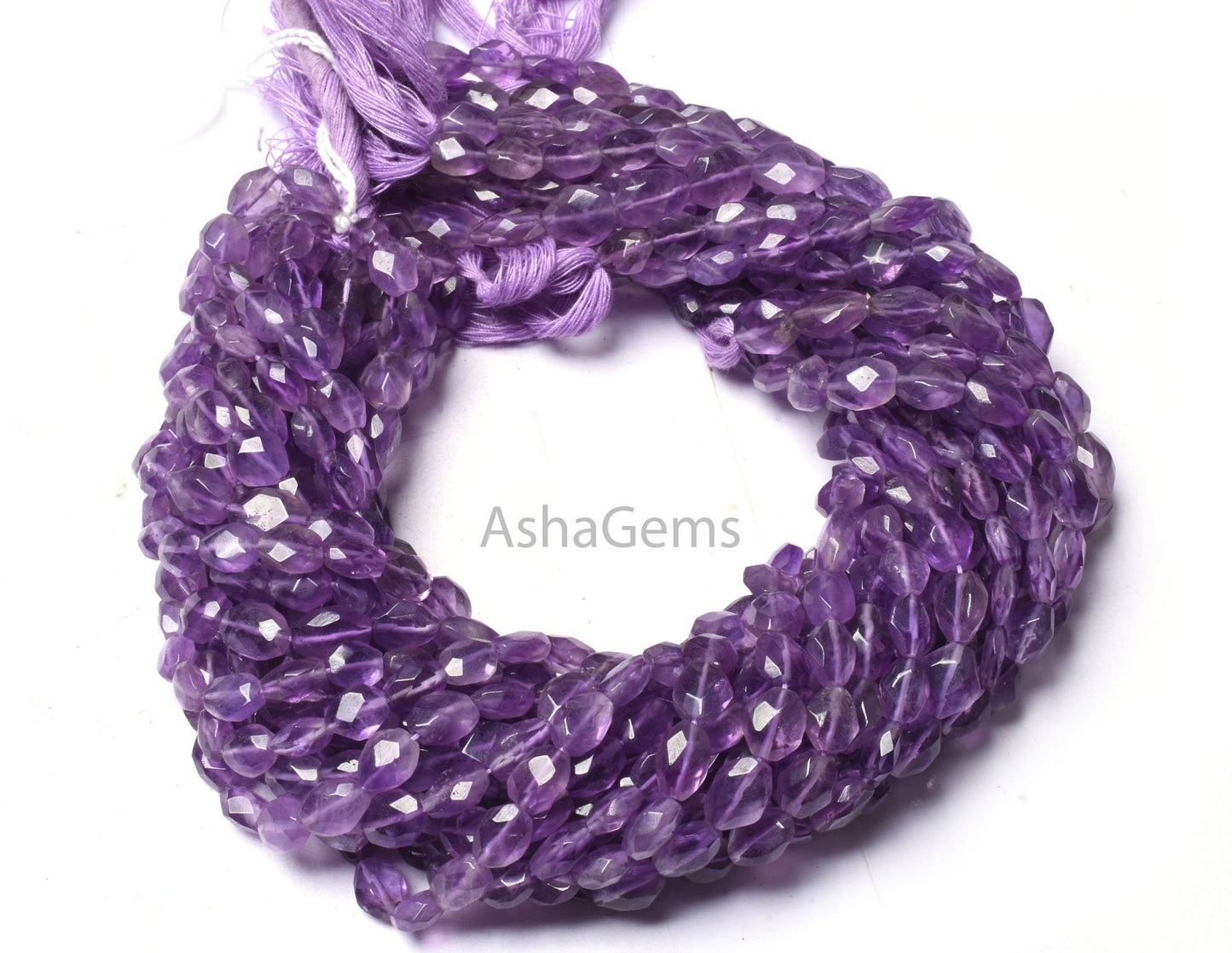 Natural Pink Amethyst Indian Cut Faceted Oval Shape Beads,13" Strand amethyst Handmade Oval Briolette Gemstone Pink Amethyst Beads Jewelry