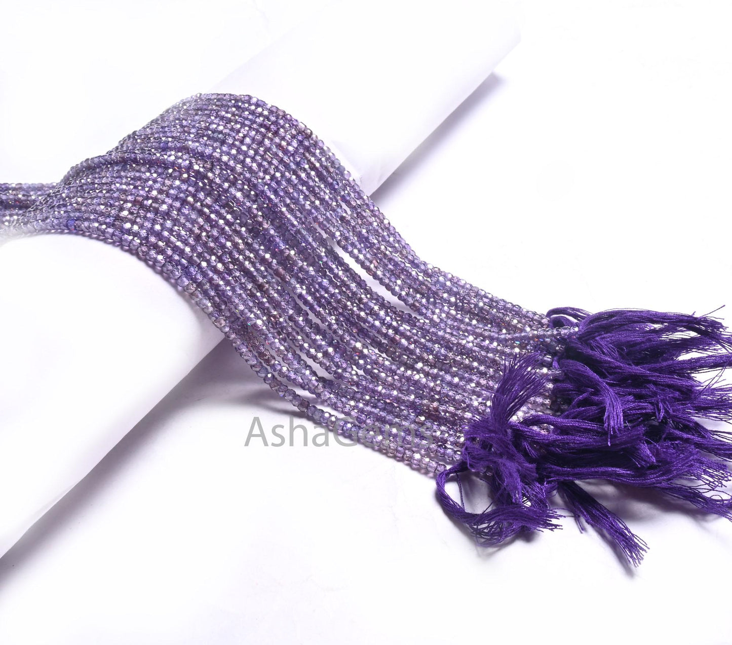 Fine Quality Mud Blue Zircon Rondelle faceted Micro Cut Beads,12.5" Cubic Zircon machine Cut Beads,3.2 mm Zircon Bead Necklace Jewelry Craft