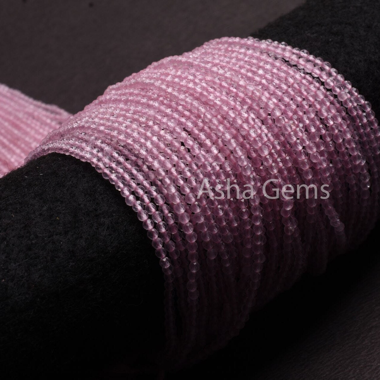 AAA Quality Pink rose Quartz Micro Cut Rondelle Gemstone Beads,2.5 mm Natural Rose Quartz Machine Cut Faceted Beads,12" Quartz Beads Jewelry